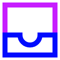 Inbox Icon from Sharp Neon Set