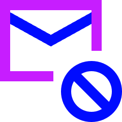 Inbox Block Icon from Sharp Neon Set