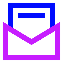 Inbox Open Icon from Sharp Neon Set