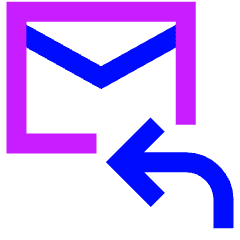 Mail Reply Icon from Sharp Neon Set