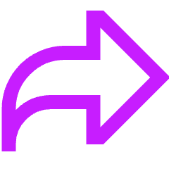 Forward Email Icon from Sharp Neon Set