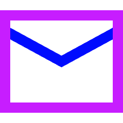 Mail Send Envelope Icon from Sharp Neon Set