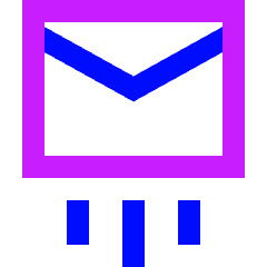 Mail Send Icon from Sharp Neon Set