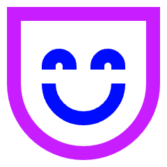 Happy Mask Icon from Sharp Neon Set