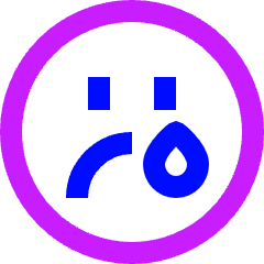 Smiley Crying 2 Icon from Sharp Neon Set