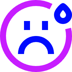 Smiley Drop Icon from Sharp Neon Set