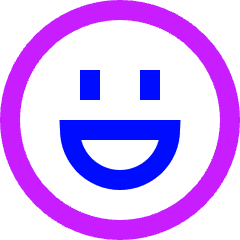 Smiley Happy Icon from Sharp Neon Set