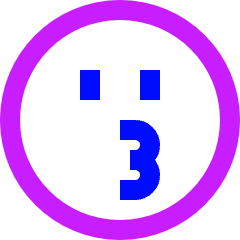 Smiley Kiss Icon from Sharp Neon Set