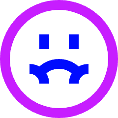 Smiley Nauseas Icon from Sharp Neon Set