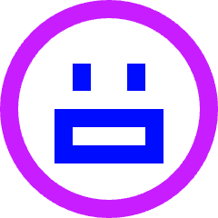 Smiley Scared Icon from Sharp Neon Set