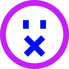 Smiley Silent Icon from Sharp Neon Set
