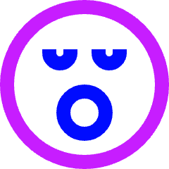 Smiley Sleepy Icon from Sharp Neon Set