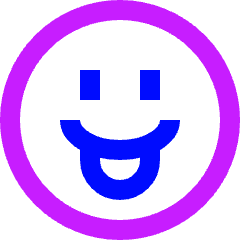 Smiley Tongue Out Icon from Sharp Neon Set