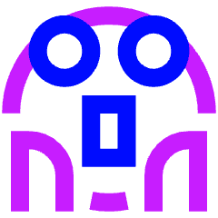 Smiley Very Shocked Icon from Sharp Neon Set