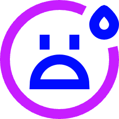 Smiley Worried Icon from Sharp Neon Set