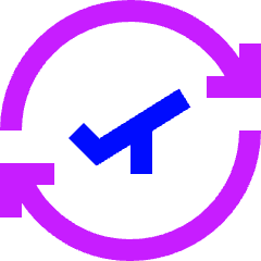 Airport Plane Transit Icon from Sharp Neon Set