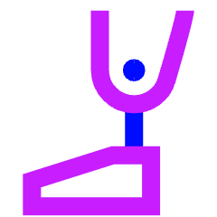 Prosthetic Leg Icon from Sharp Neon Set