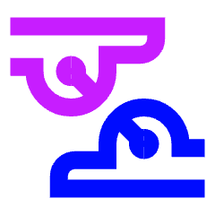 Sign Language Hand Icon from Sharp Neon Set