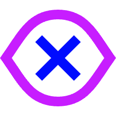 Visual Blind Icon from Sharp Neon Set