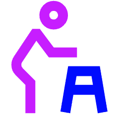 Walker Icon from Sharp Neon Set