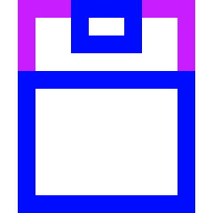 Hotel Bed 1 Icon from Sharp Neon Set