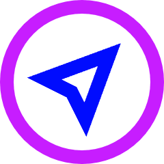 Location Compass 1 Icon from Sharp Neon Set