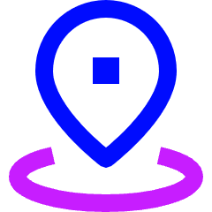 Location Pin 2 Icon from Sharp Neon Set