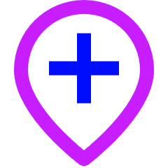 Location Pin Option Add Icon from Sharp Neon Set