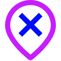 Location Pin Option Remove Icon from Sharp Neon Set