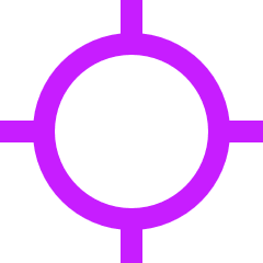 Location Target 2 Icon from Sharp Neon Set