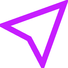 Navigation Arrow On Icon from Sharp Neon Set