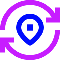 Refresh Location Icon from Sharp Neon Set