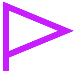 Triangle Flag Icon from Sharp Neon Set