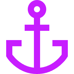 Anchor Icon from Sharp Neon Set