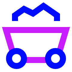 Mine Cart 2 Icon from Sharp Neon Set