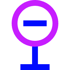 Traffic Sign Icon from Sharp Neon Set
