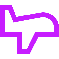 Airplane Icon from Sharp Neon Set