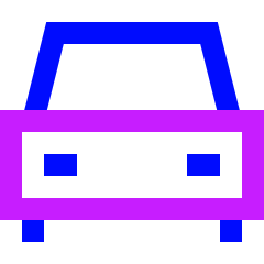Car 2 Icon from Sharp Neon Set
