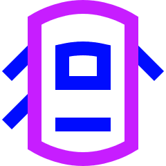 Car Top Three Door Open 1 Icon from Sharp Neon Set
