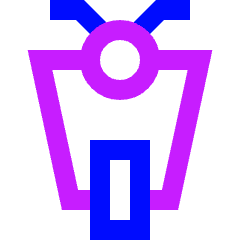 Motocycle Front Icon from Sharp Neon Set
