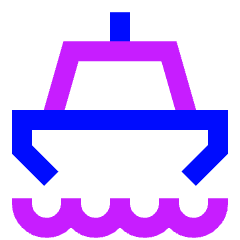 Ship Icon from Sharp Neon Set