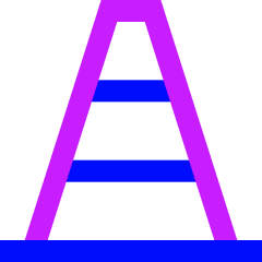 Traffic Cone Icon from Sharp Neon Set