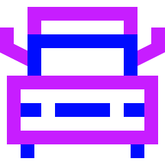 Truck Front Icon from Sharp Neon Set