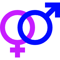 Gender Hetero Icon from Sharp Neon Set