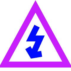 High Voltage Icon from Sharp Neon Set