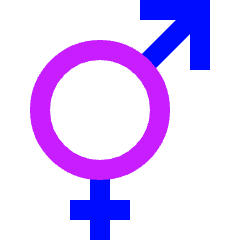 Intersex Symbol Icon from Sharp Neon Set