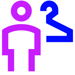 Locker Room Man Icon from Sharp Neon Set