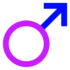 Man Symbol Icon from Sharp Neon Set