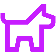 Pets Allowed Icon from Sharp Neon Set