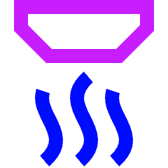 Smoke Detector Icon from Sharp Neon Set